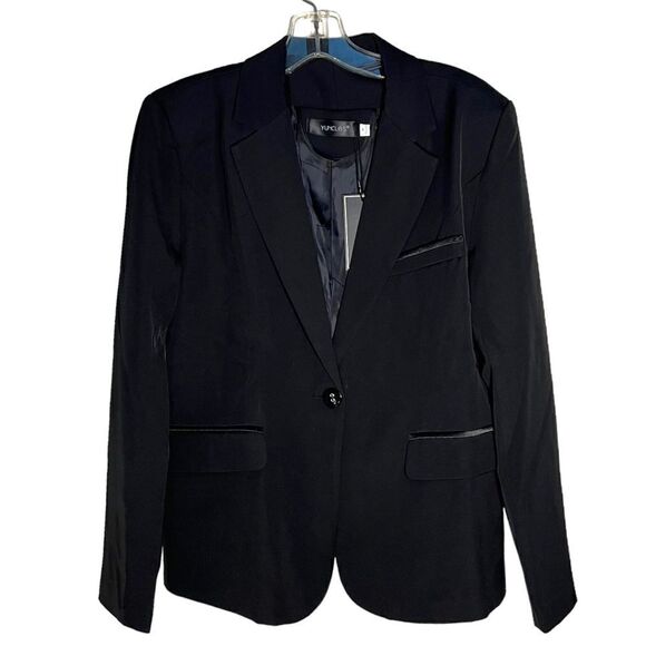 YUNCLOS BLAZER Black Size M - Picture 1 of 5